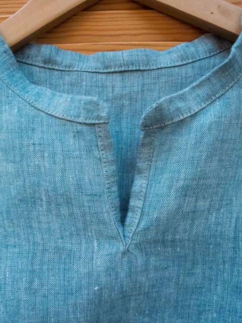 Lniany T-shirt Męski
